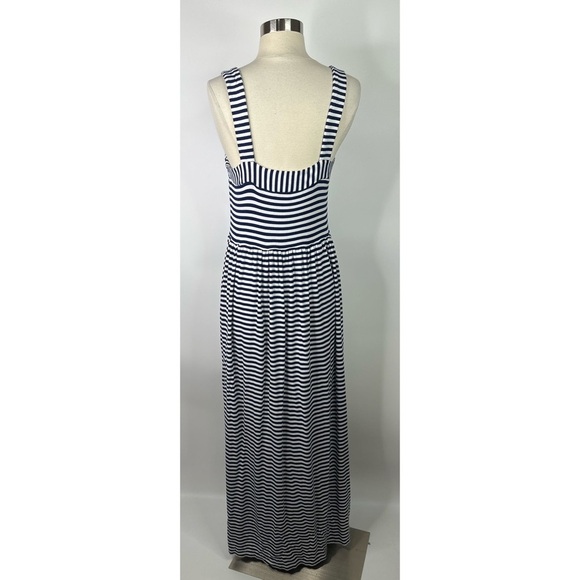 LOFT Striped Strap Sleeveless Maxi Dress - Picture 2 of 9